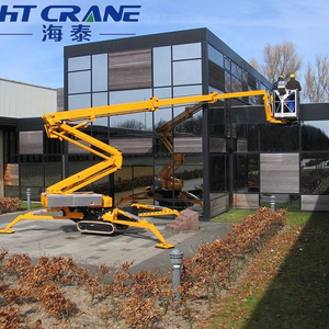 spider lift towable boom lifts for sale telescopic hydraulic lifting platform mobile work platform