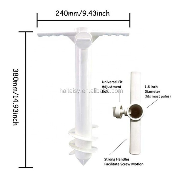 Bulk Production Outdoor Square Mini Beach Umbrella Plastic Pole Table