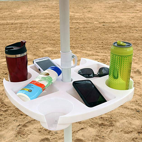 Factory umbrella tray umbrella table, plastic tray table, outdoor parasol table