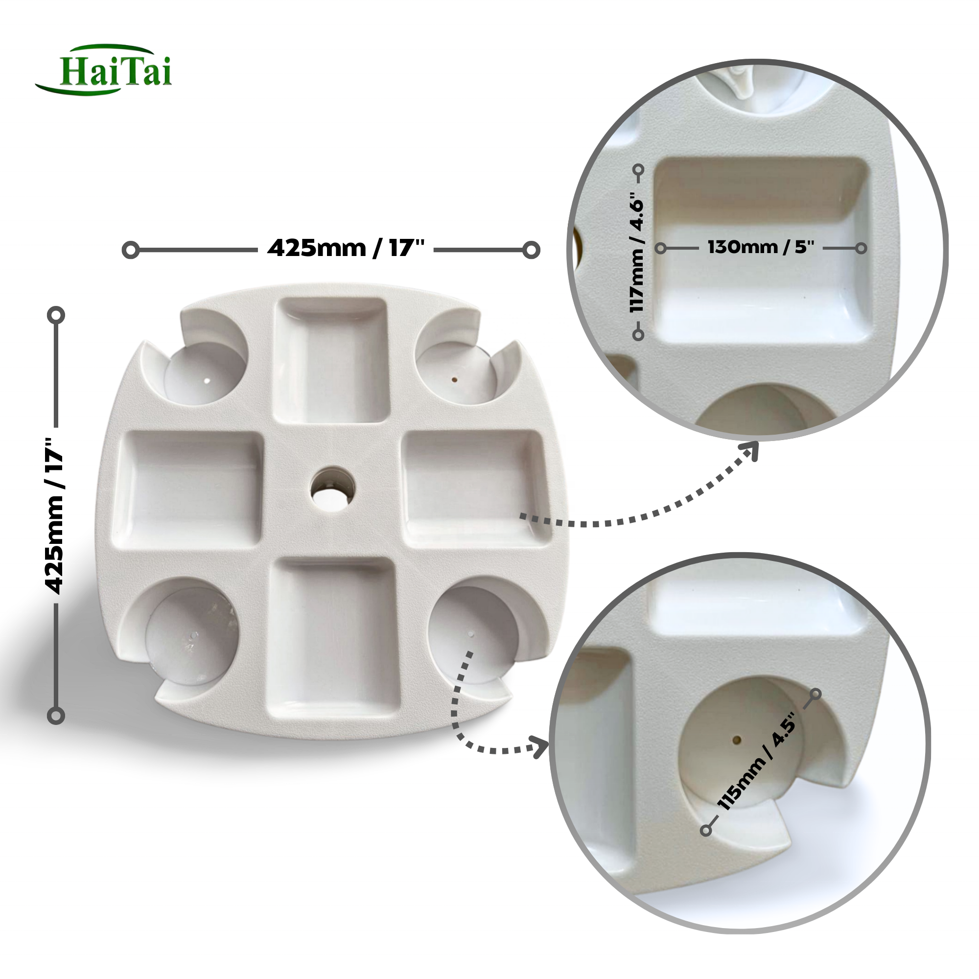 Factory High Quality Beach Umbrella Table, Outdoor Portable Umbrella Table Tray