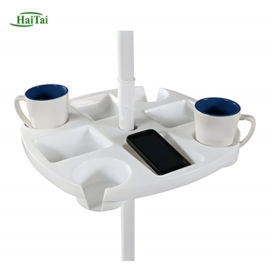 Factory High Quality Beach Umbrella Table, Outdoor Portable Umbrella Table Tray