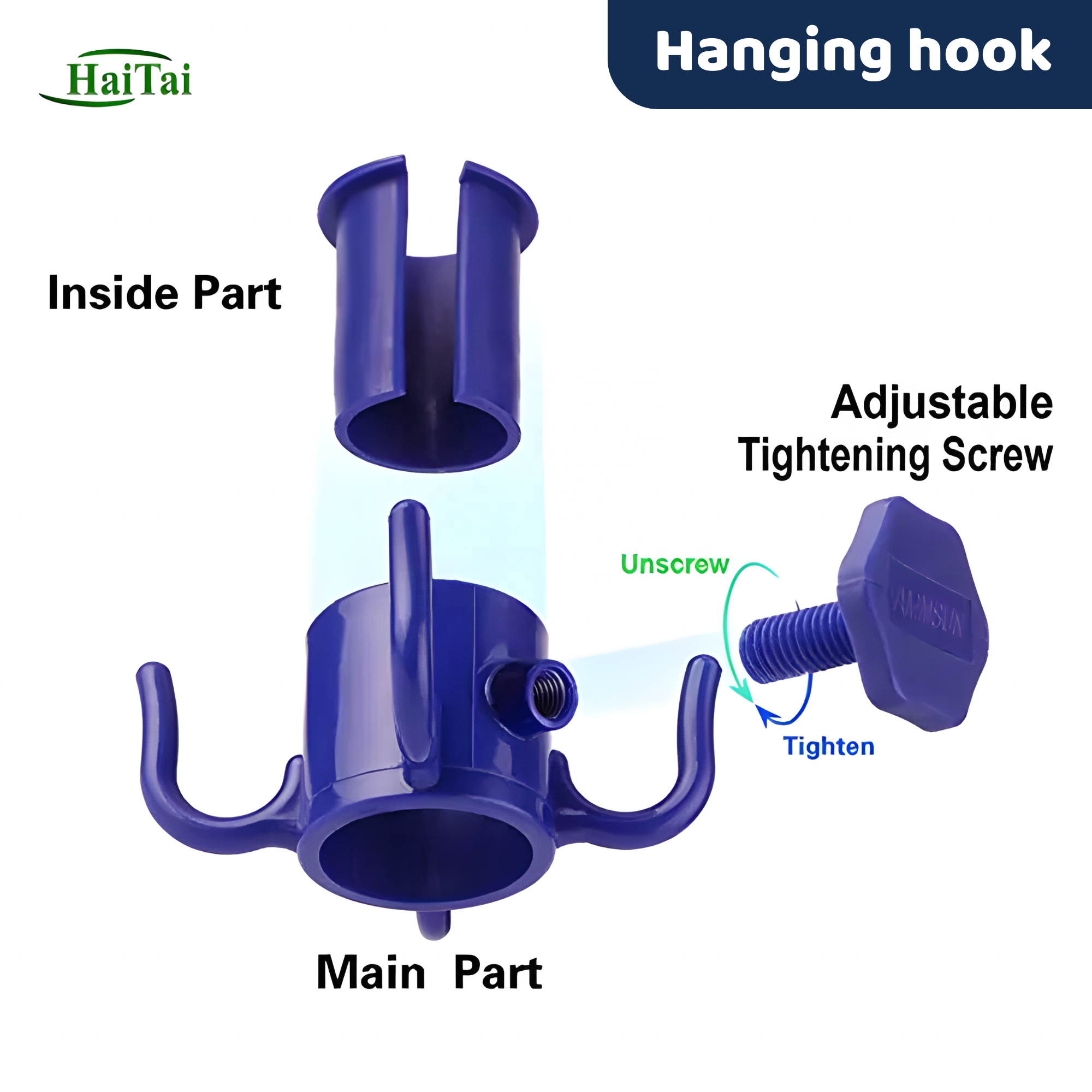 17 inches Diameter Beach Umbrella Table with 4 Cup Holders, Heavy Duty Umbrella Anchor, 2pcs Beach Umbrella Hanging Hook