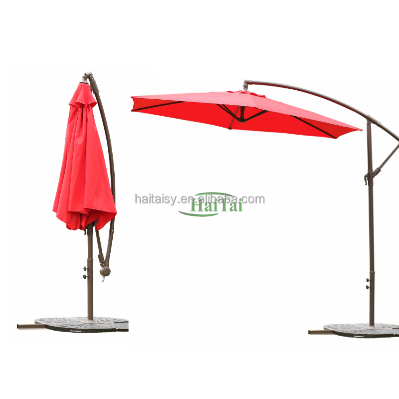 Outdoor Banana Umbrella Plastic Parts Cantilever Garden Patio Parasol Plastic Parts Set