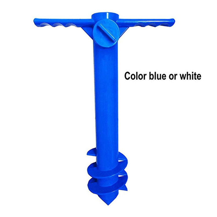 Beach umbrella drill in umbrellas plastic, Umbrella Stand, Each Umbrella Screw Sand Anchor