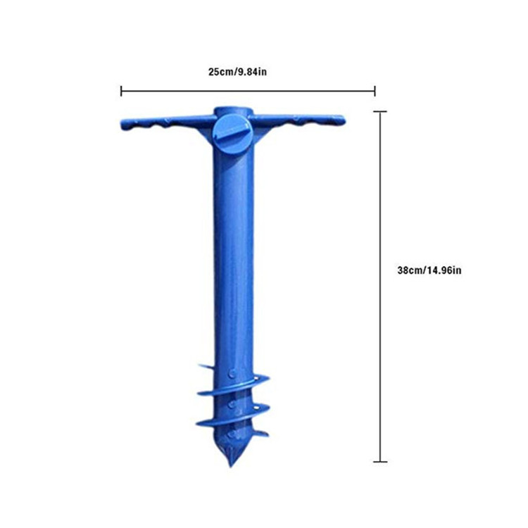 Beach umbrella drill in umbrellas plastic, Umbrella Stand, Each Umbrella Screw Sand Anchor