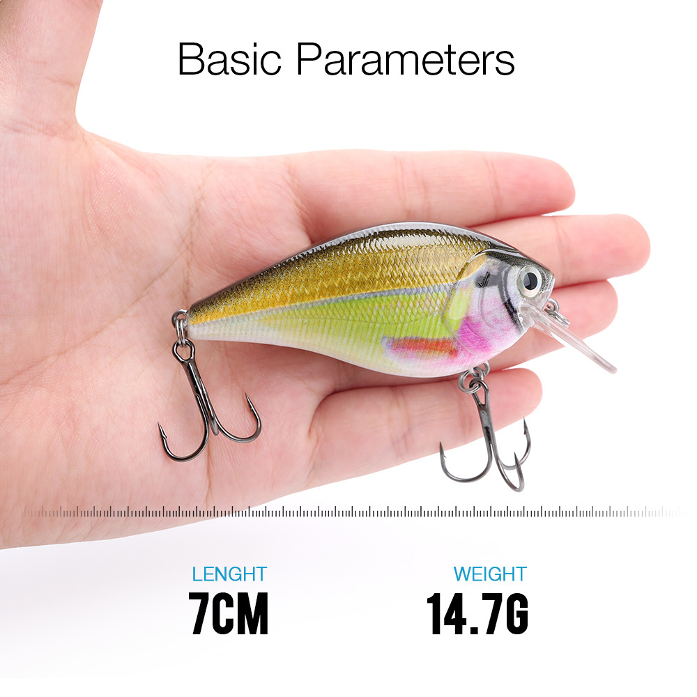 2019 2.5 inch 14.5g square bill fishing crankbait deep lure blanks,best fishing lure unpainted