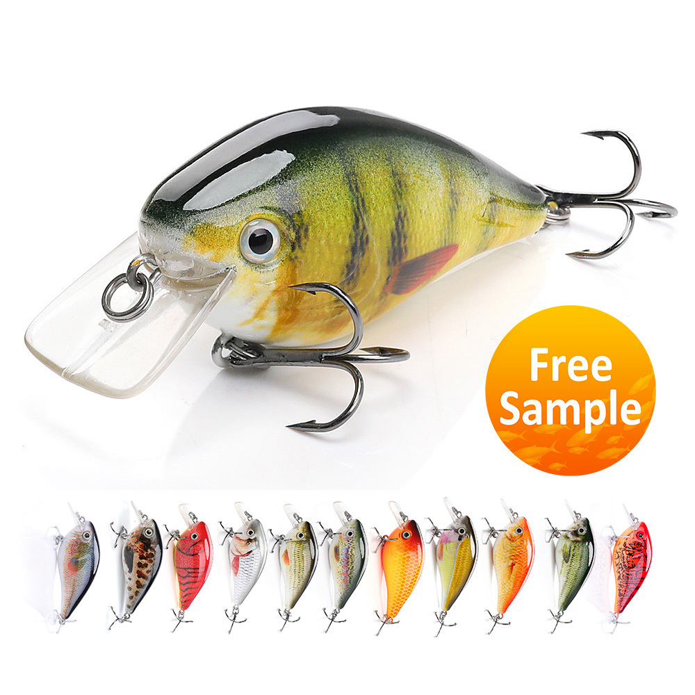 VTAVTA 6cm 12g Crankbaits Set for Bass Fishing Lures Hard Baits Topwater Lures Crank Bait Kit Fishing Tackle