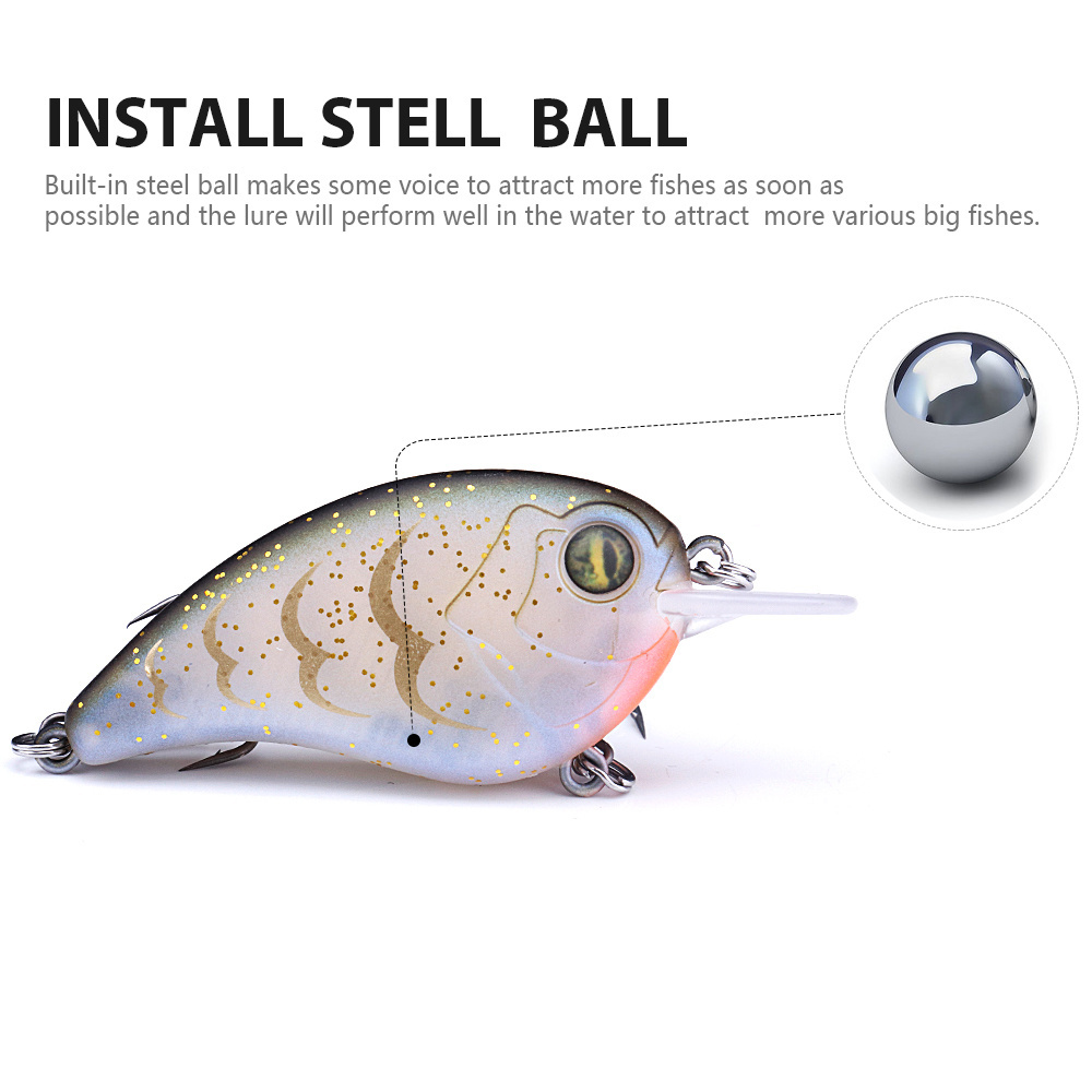 Holographic square bill crankbait blank 9g 70mm crankbait lure artificial hard baits fishing lures