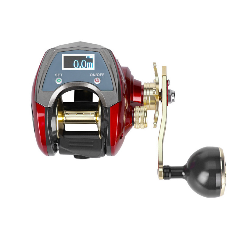 digital display saltwater jigging electric reel fishing castinig metal big game baitcast fishing reel