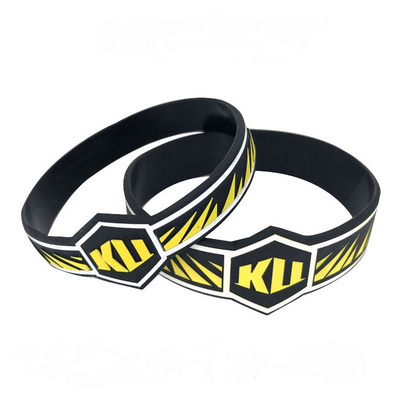 Wholesale cheap printing debossed silicon bracelet making machine bands custom silicon wrist band for personalized gifts