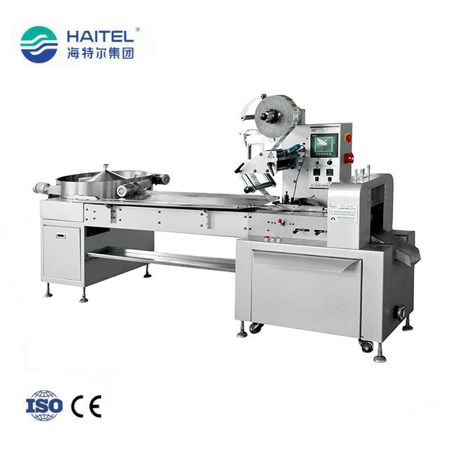 HTL-A800 full automatic operation small candy pillow packing wrapping machine CE ISO approved