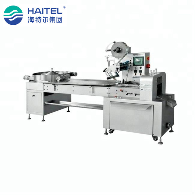 HTL-A800 full automatic operation small candy pillow packing wrapping machine CE ISO approved