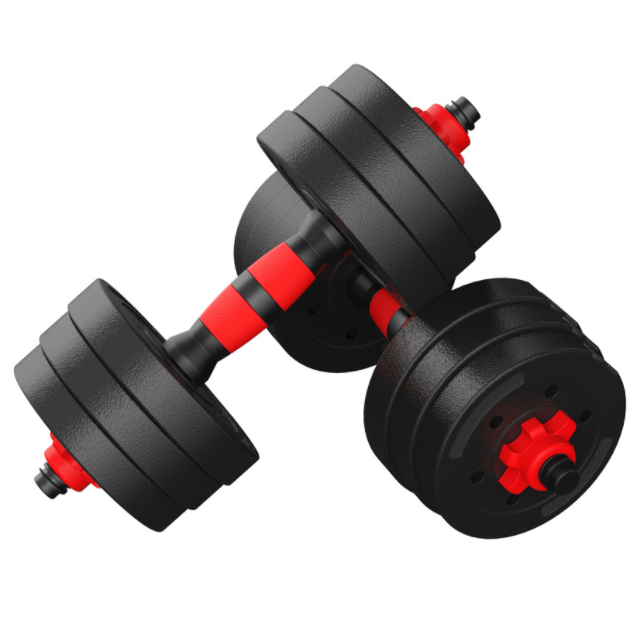 Gym Fitness Cement adjustable Dumbbell 40kg for Bodybuilding Weight Lifting Free Weights 50kg Barbell Dumbbell Set