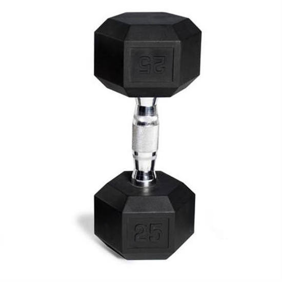 Wholesale Black Hex Rubber Dumbbells Coated Gym Dumbbell Pounds Fitness Weight Custom Logo Rubber Hexagon Dumbbells