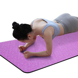 Custom New Design Eco Friendly High Quality Pilates Yoga Mat Matte Pu material for Natural Rubber Yoga Mats with Carrying Strap