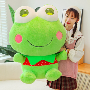 New Strawberry Kuromi Plush Toy Frog Cinnamon Dog Cartoon  Large Plush Doll Catching Machine Redemption