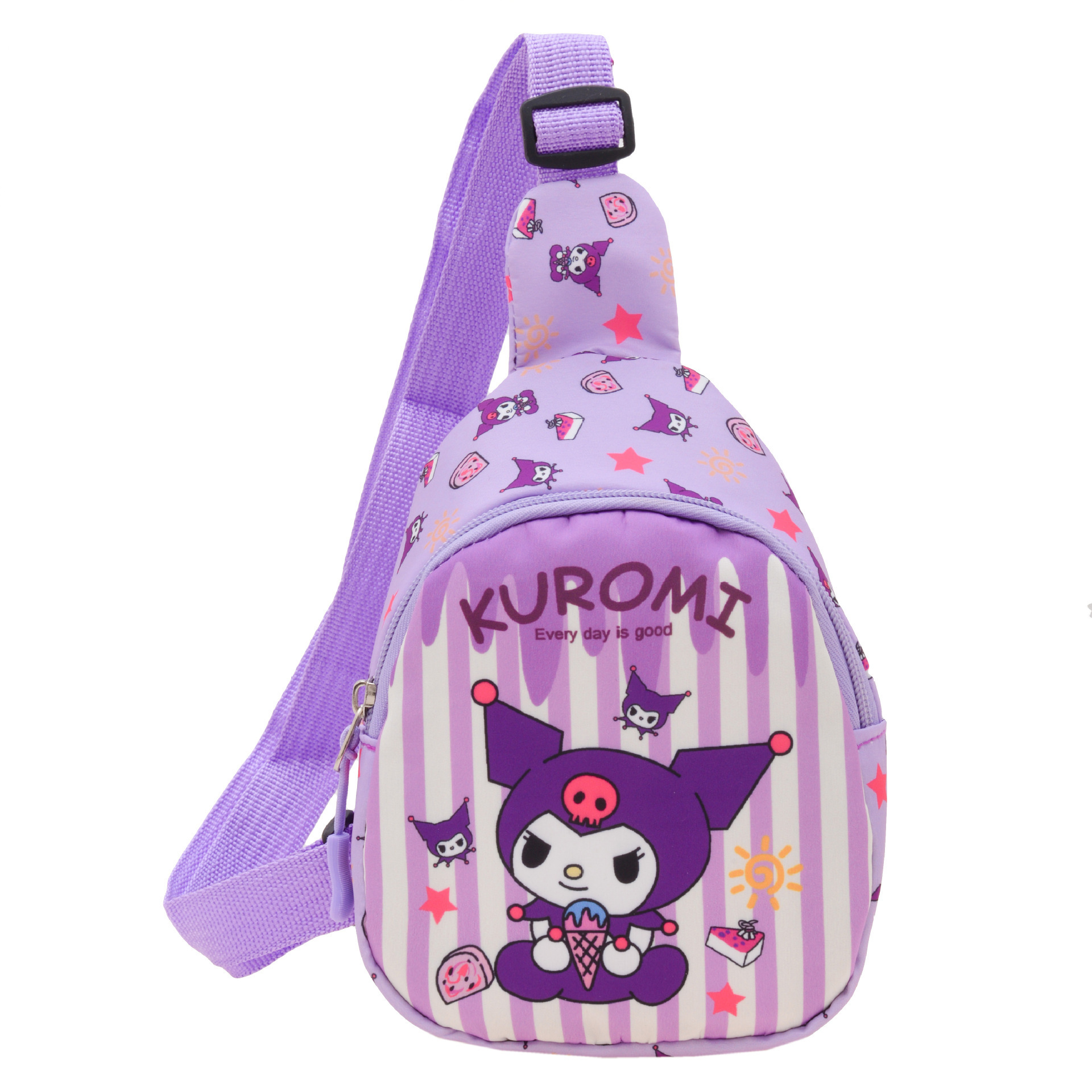 KT Cat Fashion Girls Bookbag Small shoulder bag, stylish baby for travel, small chest bag Kuromi Backpack