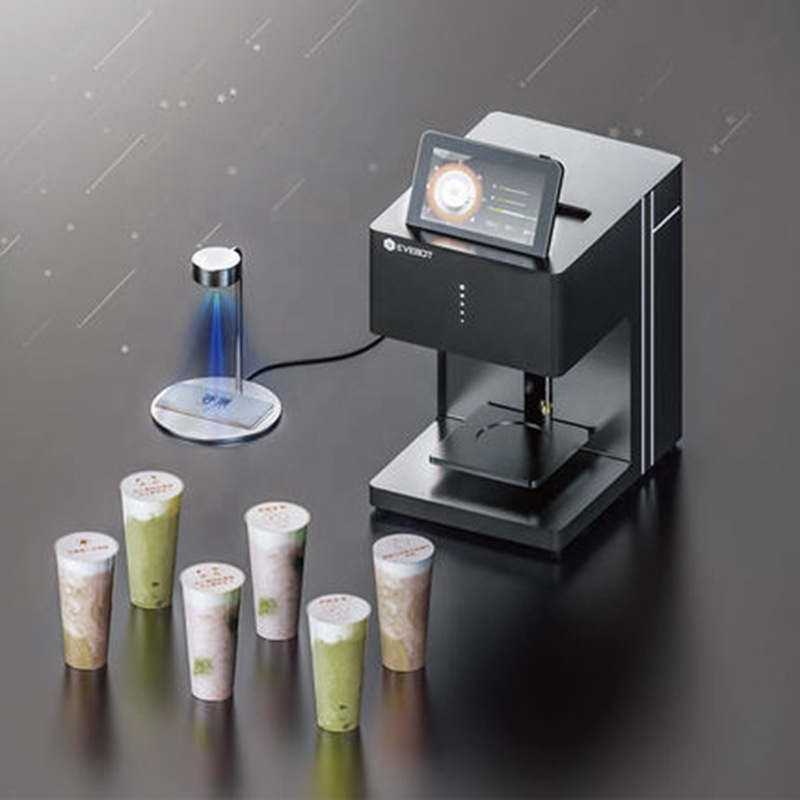 Colorful Edible Ink Magic Paper Cup Digital 3d Latte Art Coffee Machine Printer