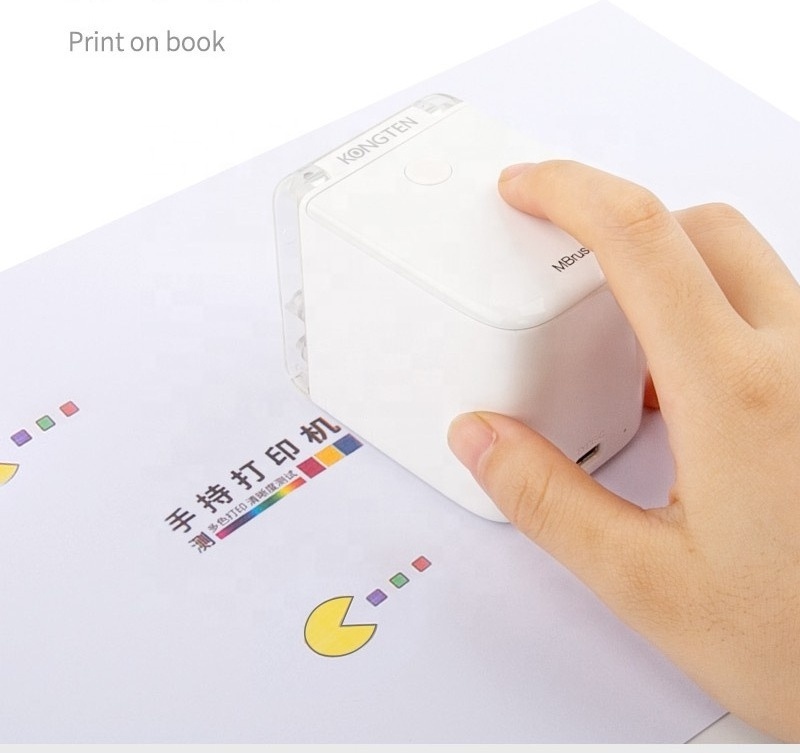 Mini color portable card photo 50mm handheld inkjet cardboard printer