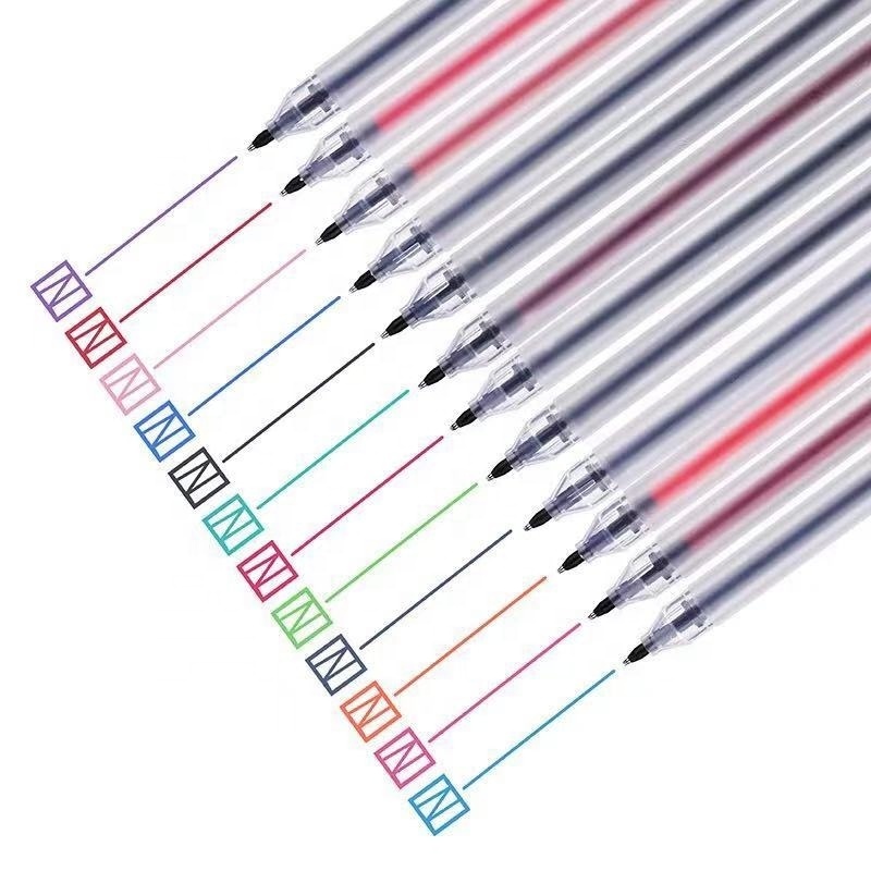 Amazon hot Cheap HANKU Brand 0316 Japanese style 12 pcs / set colorful gel ink pen set 0.5mm