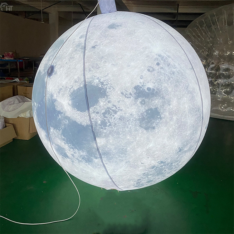 Giant advertising decoration inflatable moon model manufacturer price PVC inflatable moon planet space theme party decoration