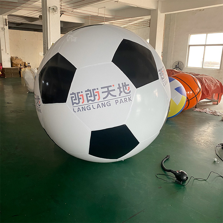 Hot selling giant football club football field decoration giant inflatable football inflatable sports ball model