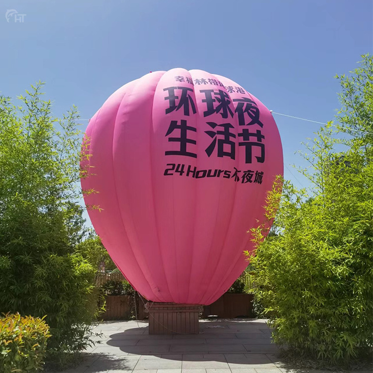 Giant inflatable hot air balloon model grandly opens for sale, customized outdoor display, colored hot air balloons