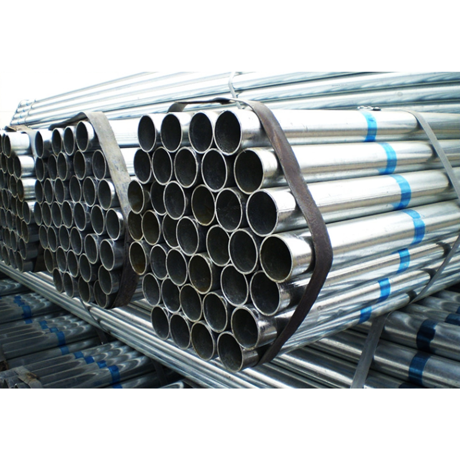 Hot Dipped Galvanized Round Welded Steel Pipe BS1387 DIN2440 ASTM A53 En10255