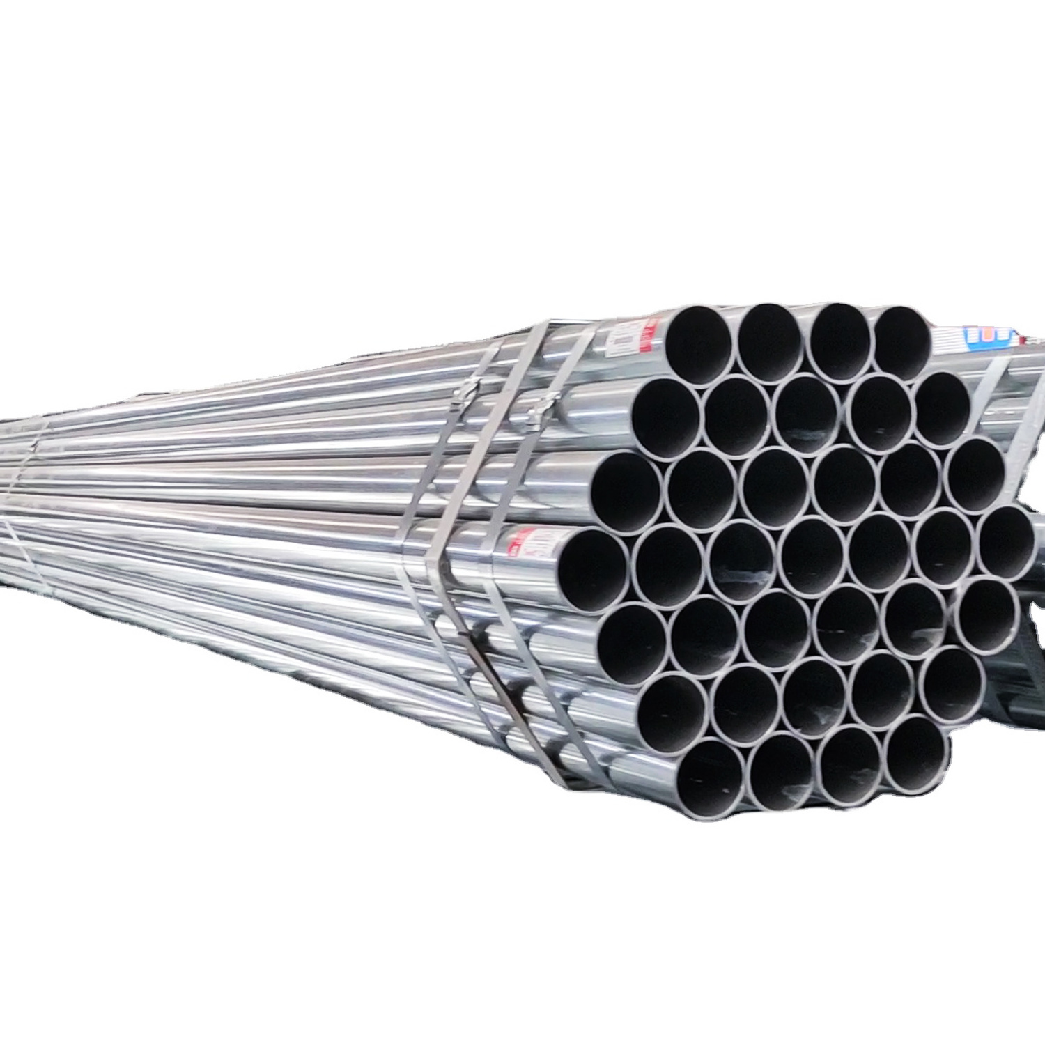 Hot Dipped Galvanized Round Welded Steel Pipe BS1387 DIN2440 ASTM A53 En10255