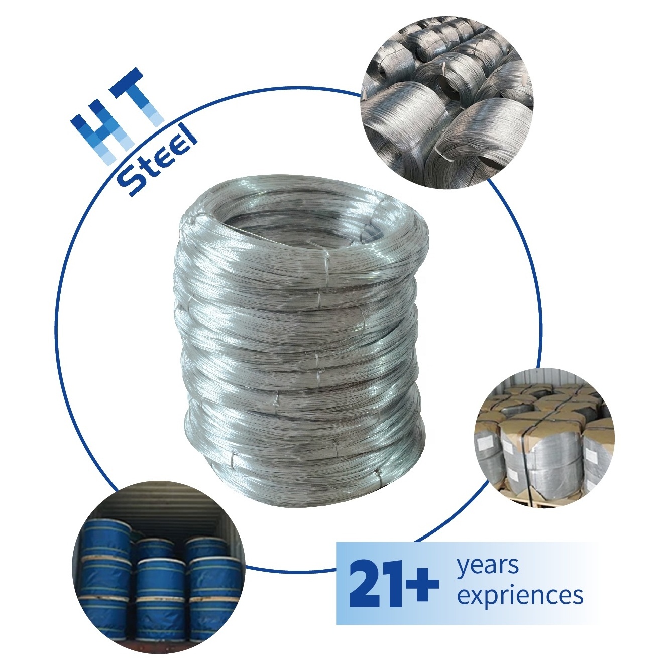 manufacturer Supplying hot dipped bwg 16 20 galvanized iron heavy duty metal gi steel rebar tying wire coated binding wire