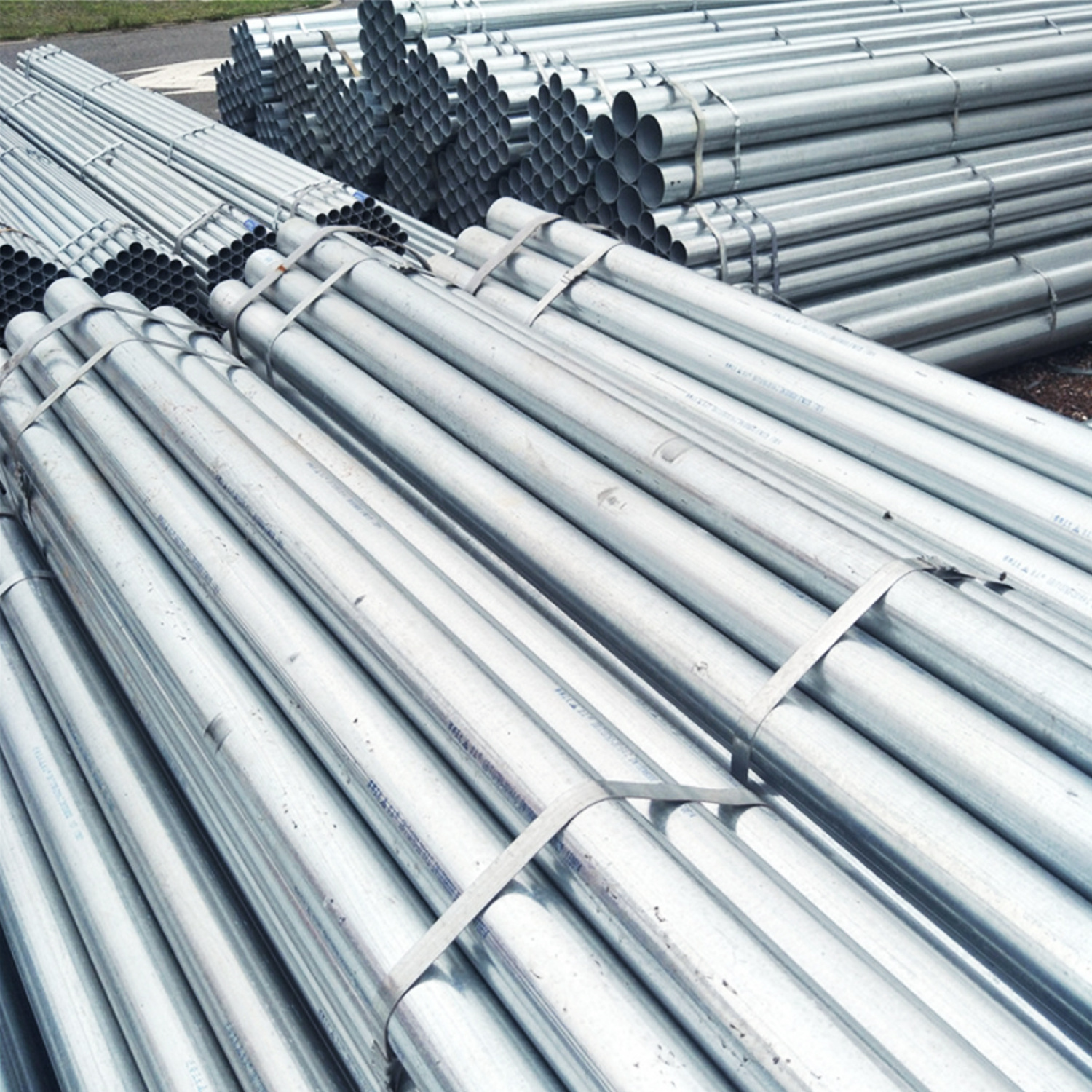 Hot Dipped Galvanized Round Welded Steel Pipe BS1387 DIN2440 ASTM A53 En10255