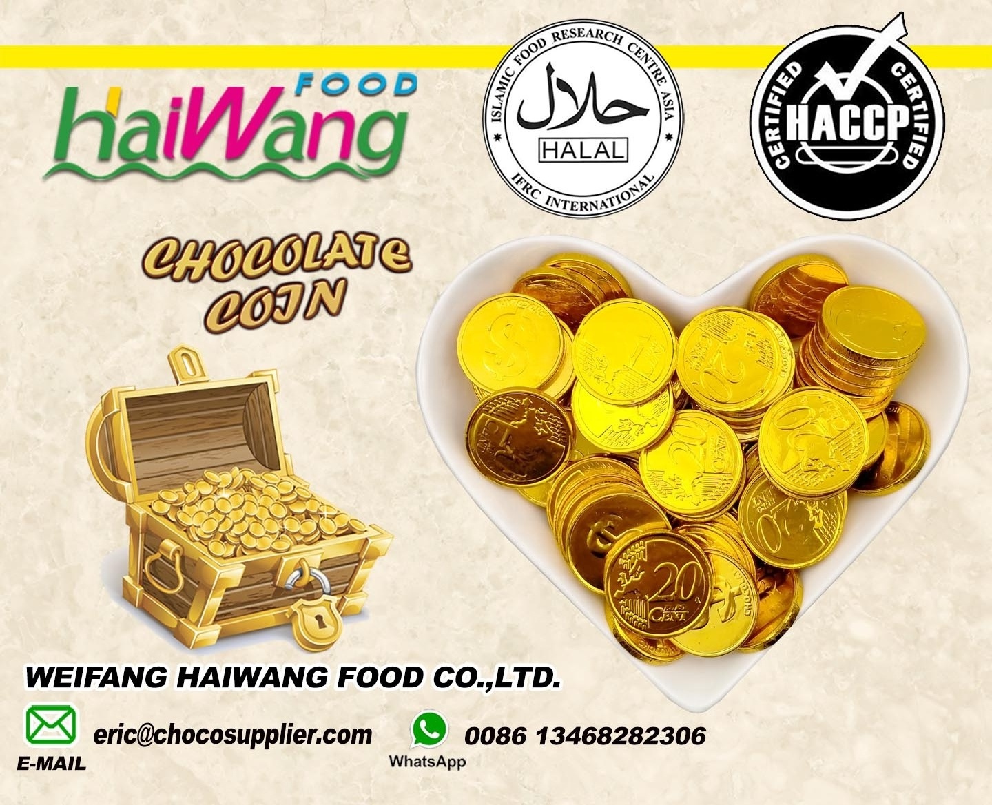 Wholesale Chocolate Golden Coin Candy