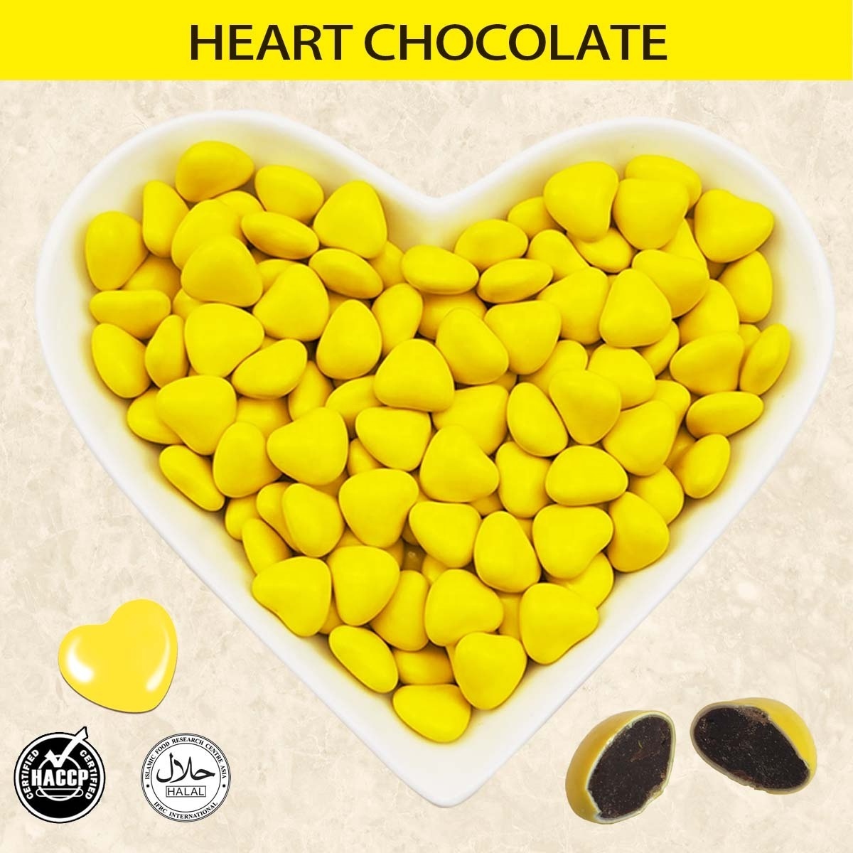 CHOCOLATE BEANS Sweet heart chocolate candy 500g