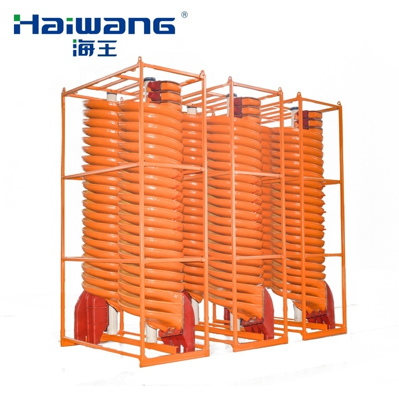 Heavy mineral beneficiation separating equipment titanium gold tungsten niobium ore spiral chute