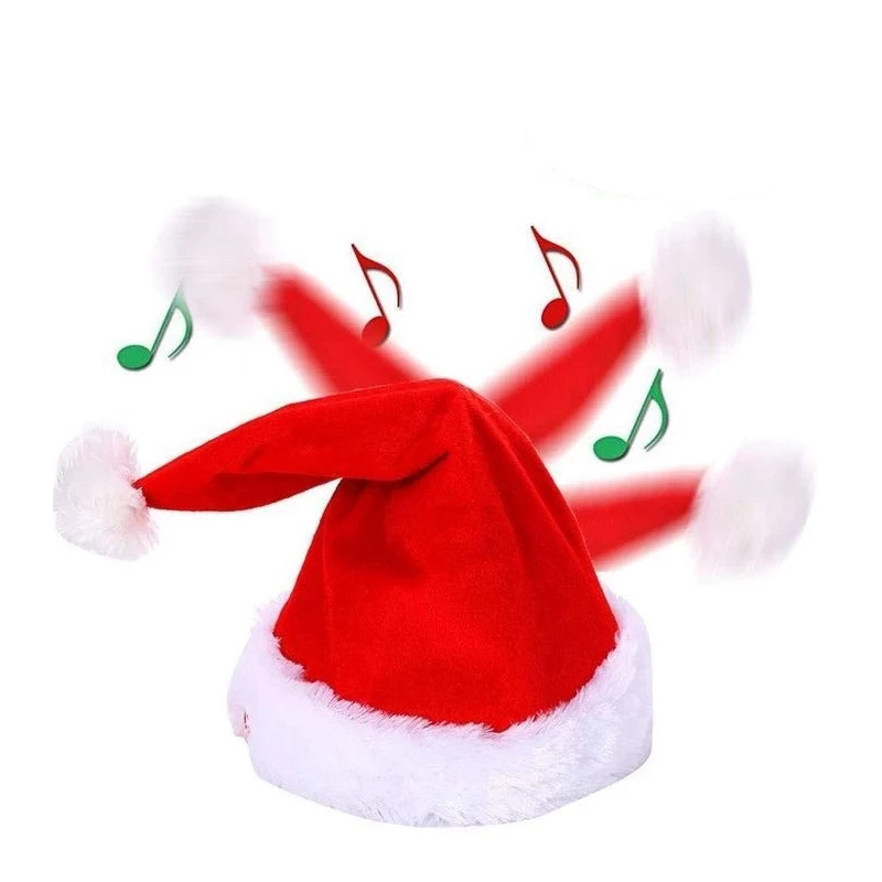 Christmas Gift Funny Hat Merry Christmas Singing Dancing Moving Santa Hat For Child