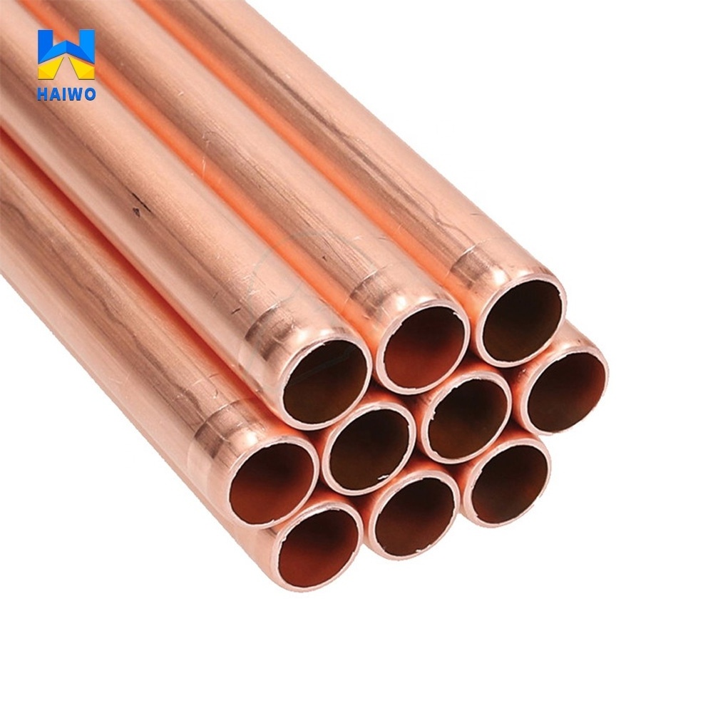 Wholesale 1/2 1/4 3/8 7/8 C10100 flexible seamless round shape 12 inch heat insulated copper tubing/copper tube/copper pipes