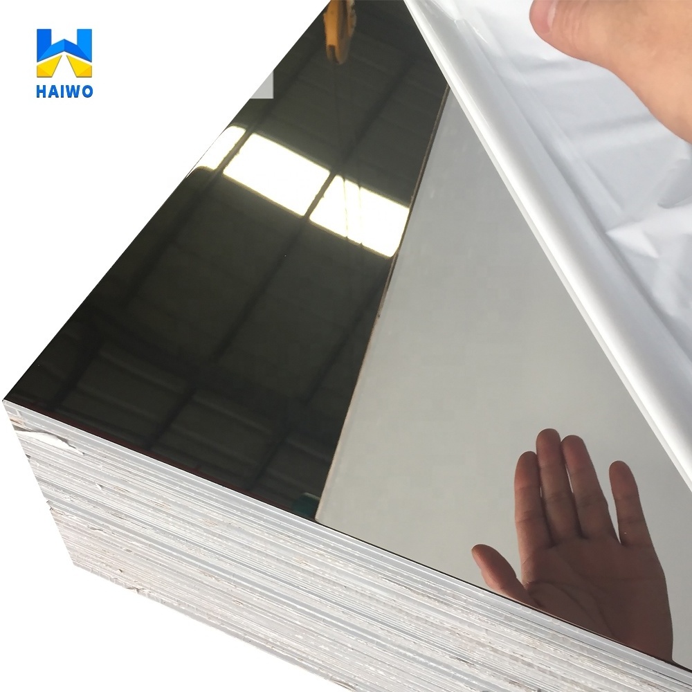 3mm 5086 5052 H38 3004 6068 26 28 Gauge Silver Mirror Aluminum Sheet For Lighting Reflector or Decoration