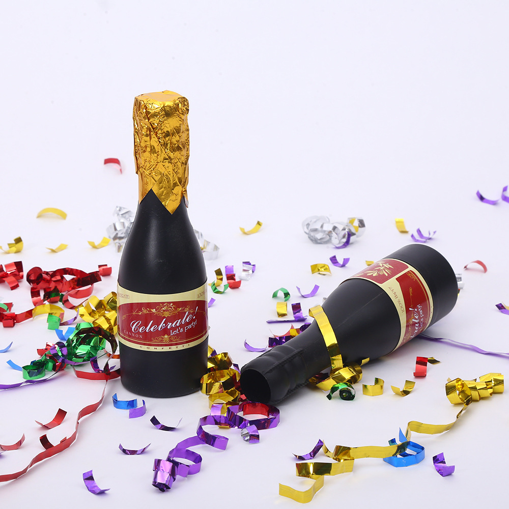 Supply hand-turned champagne Confetti fireworks atmosphere props bar salute celebration customization confetti cannon