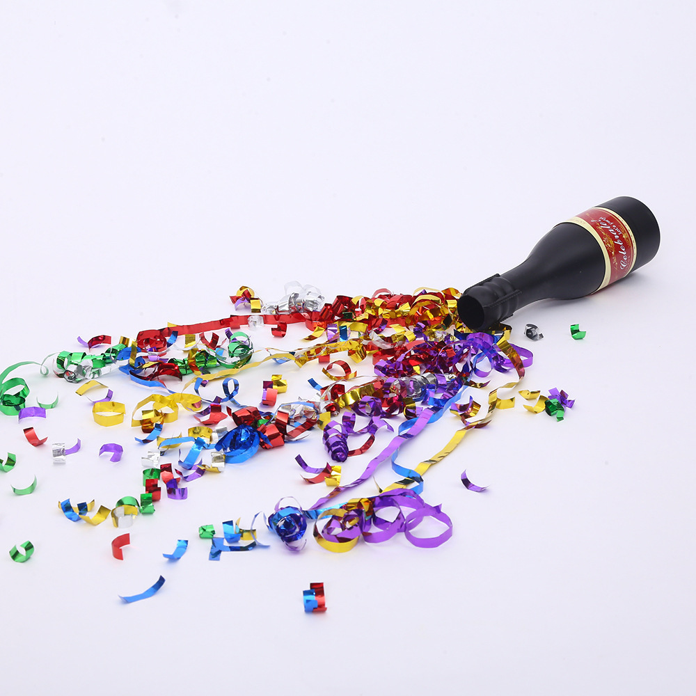 Supply hand-turned champagne Confetti fireworks atmosphere props bar salute celebration customization confetti cannon