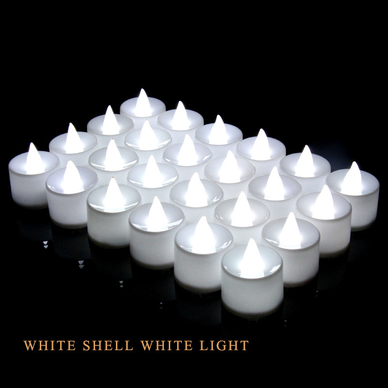 Home Decoration Tealight Yellow Flicker Floating Flameless LED Tea Light Electronic Candles