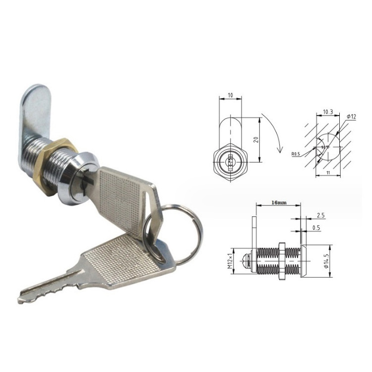 HAITAN MS202 Mailbox lock post box lock Security Key Cam Lock