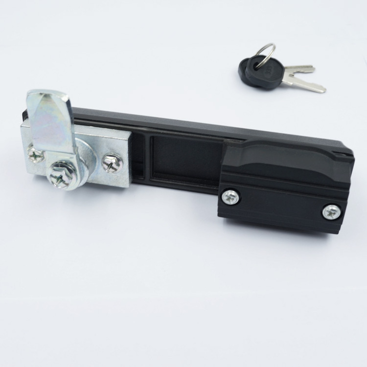 Haitan MS840 zinc alloy transformer panel door push lock network electrical cabinet door swing handle plane lock