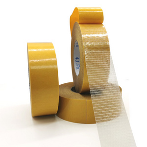 Double sided cross filament tape carpet gripper super strong mesh carpet splicing tape