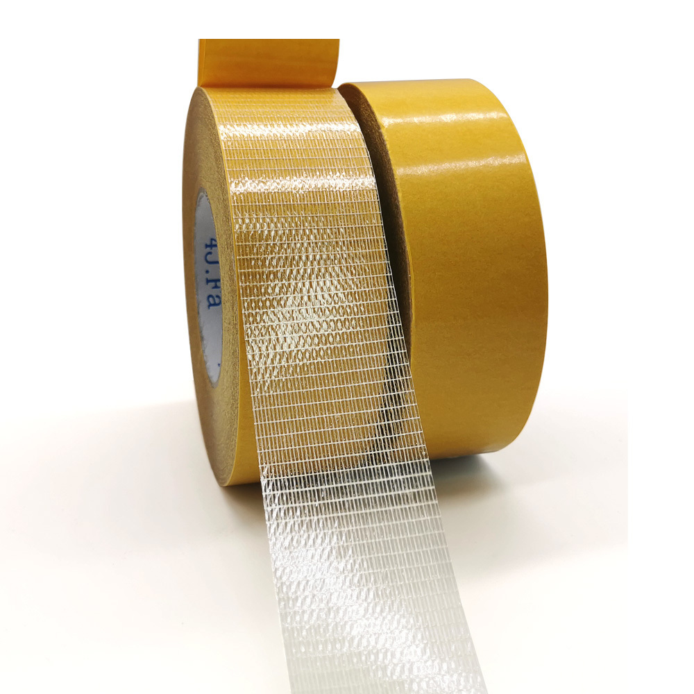 Double sided cross filament tape carpet gripper super strong mesh carpet splicing tape