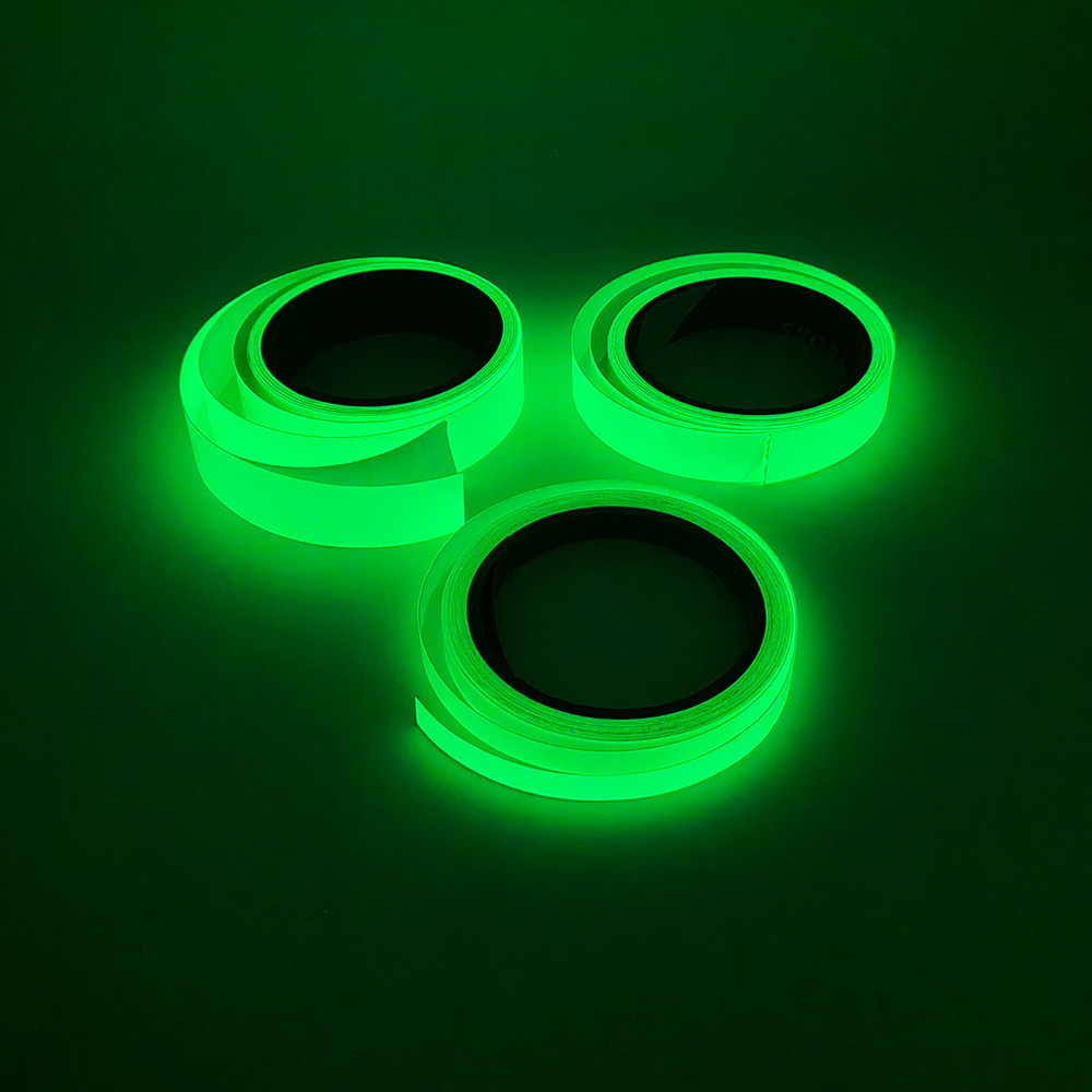 Green High Bright Luminous Tape Sticker Waterproof and Photoluminescent glow in the dark reflective tape