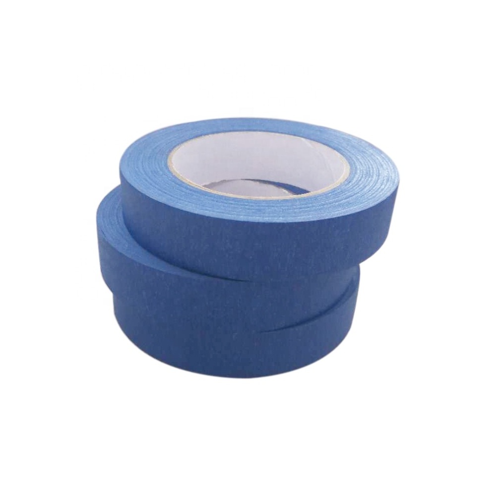 Anti uv 14 days multi surface paint cinta crepe paper blue automotive painters masking tape for car painting