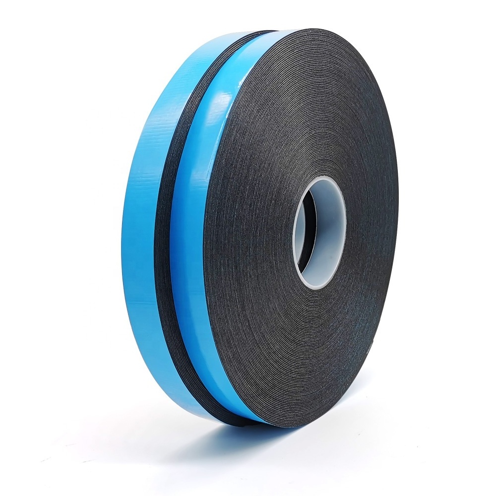 Double-sided foam mounting tape black coated acrylic adhesive pe double sided foam tape