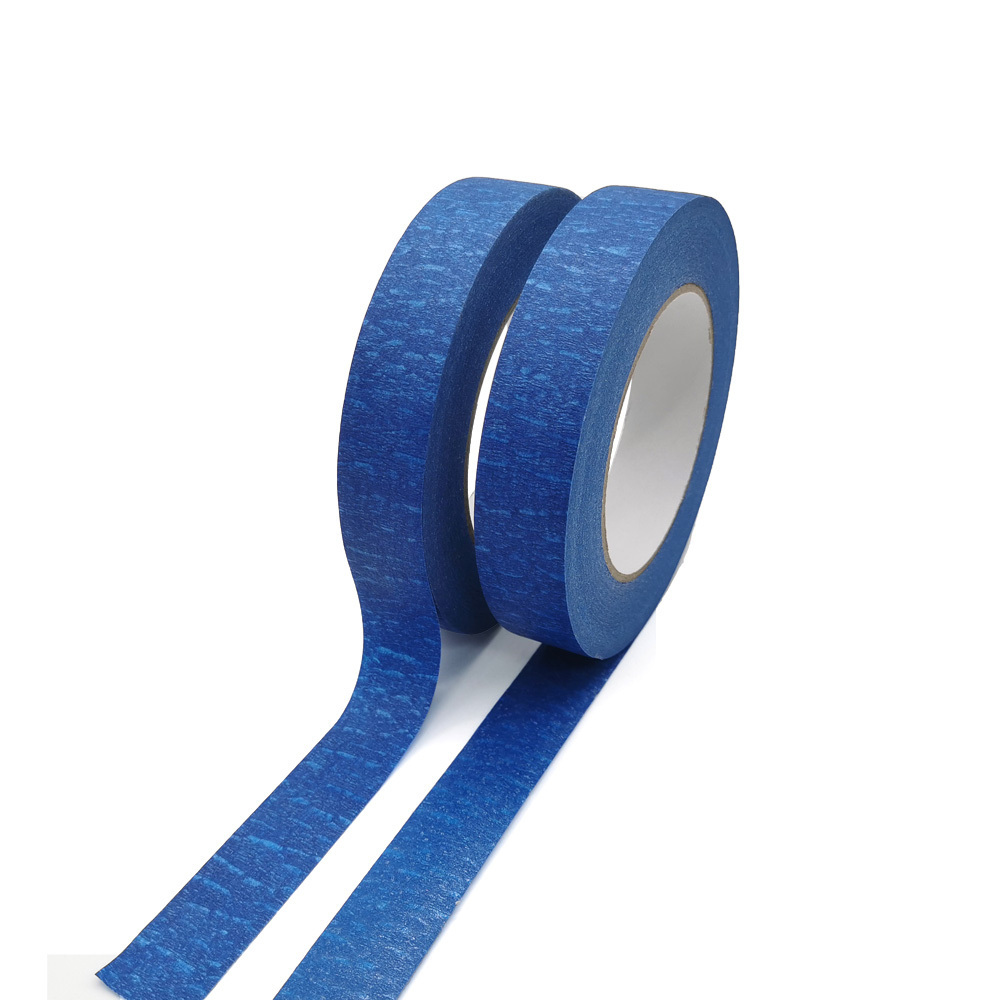 Wholesale Price Blue Colored Painters Painting Masking Textured Paper Tape for Automotive