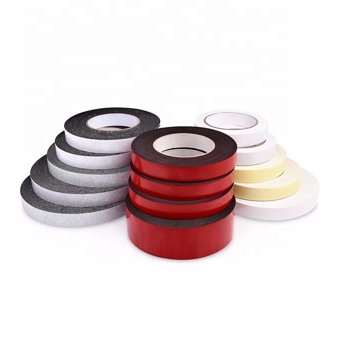 Double sided 1mm PE/ EVA foam tape for auto decoration,contraction