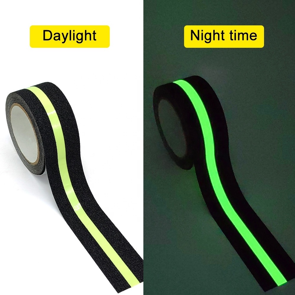 Luminous Anti Slip Tape Non Skid Tape Adhesive Stickers High Grip For Highlighting Stair Glow In The Dark Anti Skid Tape